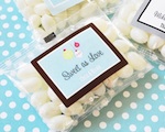 "A Winter Holiday" Personalized Jelly Bean Packs  wedding favors