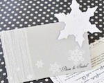 "Please Be Seeded" Snowflake Plantable Seed Place Cards wedding favors