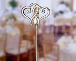 Double Heart Place Card Holders wedding favors