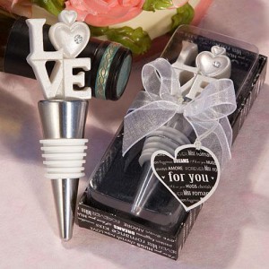 LOVE Themed Bottle Stoppers wedding favors