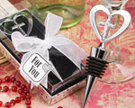 Elegant Heart And Cross Design Wine Bottle Stopper Favors wedding favors