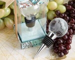Glass Globe Design Wine Bottle Stopper Favors wedding favors
