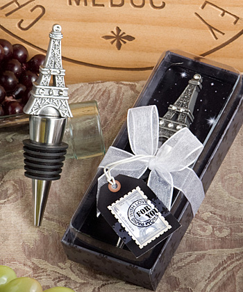 From Paris With Love Collection Eiffel Tower Wine Bottle Stopper Favors wedding favors
