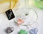 Murano Glass Collection Wine Glass Charms wedding favors