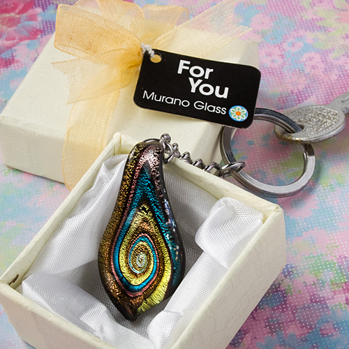 Murano Teardrop Key Chains