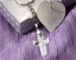 Choice Crystal Cross Key Chains wedding favors