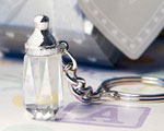 Choice Crystal Collection Baby Bottle Design Key Chain Favors wedding favors
