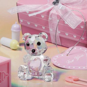 Choice Crystal Collection Teddy Bear Figurines - Girl wedding favors