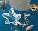 Choice Crystal Collection Starfish Keychains wedding favors
