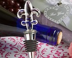 Murano Glass Collection Fleur de Lis Design Wine Bottle Stoppers wedding favors