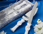 Bride And Groom Design Cake Knife/server Set wedding favors