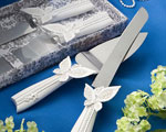 Butterfly Design Cake Knife/server Set wedding favors