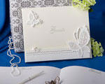Butterfly Design Wedding Guest Book wedding favors