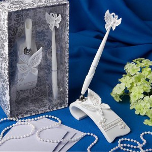 Butterfly Design Wedding Pen Set wedding favors