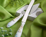 Finishing Touches Collection Beach Themed Wedding Cake Knife And Server Set wedding favors