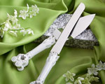 Fairy Tale Coach Design Cake Knife/server Set From Our's Finishing Touches Collection wedding favors
