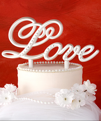 Love Themed Cake Topper wedding favors
