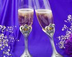 Royal Wedding Collection Crown Design Champagne Toasting Flutes wedding favors