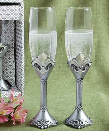 Fleur de Lis Collection - Toasting Flutes wedding favors