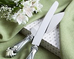 Fleur de Lis Collection - Cake Knife and Server Set wedding favors