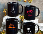 Black Ceramic Coffee Mug wedding favors