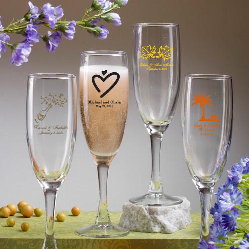 Champagne Flute wedding favors