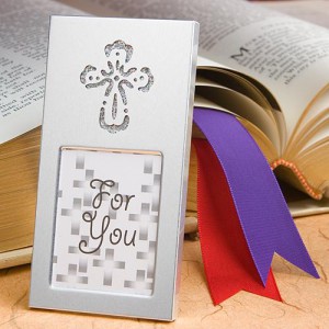Shining Cross Picture Frame wedding favors