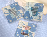Baby Boy Glass Photo Coasters wedding favors