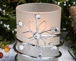 Snowflake Candles wedding favors
