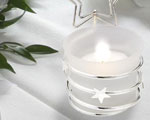 Silver Candle Holder/cardholder W/ Star wedding favors