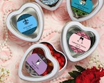Personalized Expressions Collection White Heart Shaped Mint Tins wedding favors