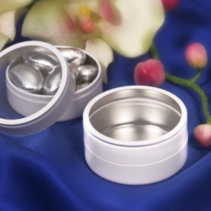 Elegant White Mint Tin wedding favors