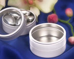 Elegant White Mint Tin wedding favors