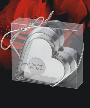Cut Out For Love(r) Cookie Cutters wedding favors