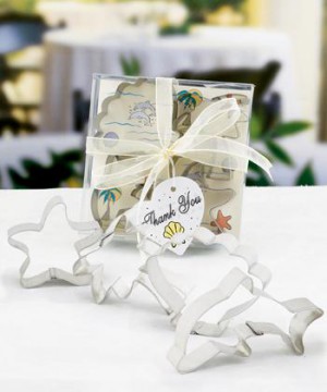 Beach-themed Cookie Cutter Sets wedding favors