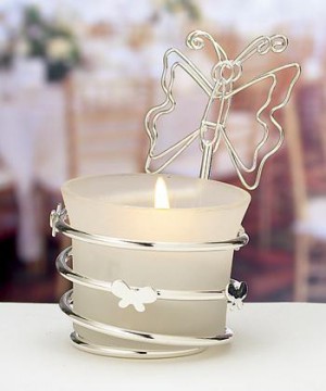 Butterfly-design Candleholders / Place Card Holders wedding favors