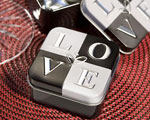 LOVE Design Mint Tins wedding favors