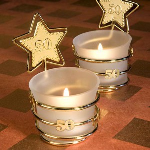 Gold Star Design 50th Anniversary Celebration Favors wedding favors