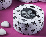 Fleur De Lis Design Mint Tins wedding favors