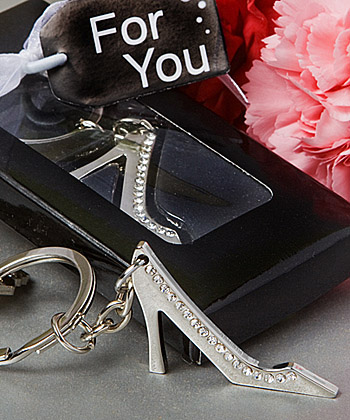 High Fashion Shoe Design Metal Key Chain wedding favors