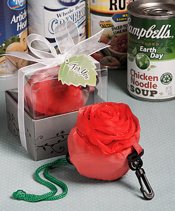 Rose Design Reusable Nylon Bag Favors wedding favors
