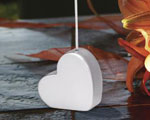 Silver Heart Shaped Place Card Holders wedding favors