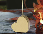 Gold Heart Card Holder wedding favors