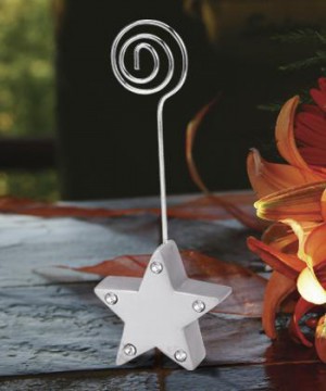 Silver Star Place Card Holders wedding favors