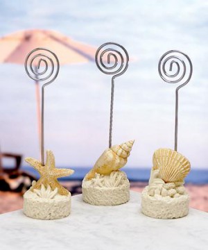 Beach Themed Placecard Holders wedding favors