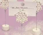 Snowflake Place Card Holders wedding favors