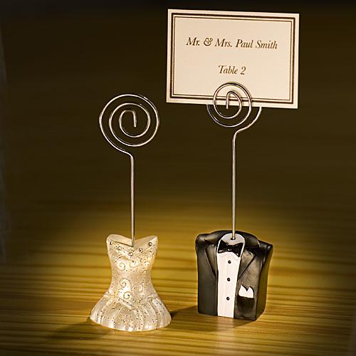 Bride And Groom Place Card Holders wedding favors