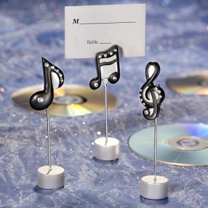Musical Note Place Card Holders wedding favors