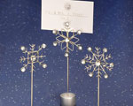 Snowflake Design Place Card Holders wedding favors