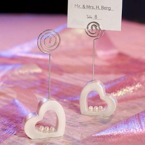 Heart Design Place Card Holders wedding favors